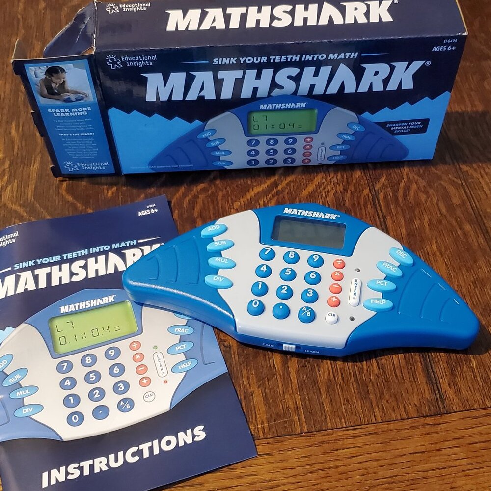MathShark Portable Electronic Math Game Math Practice Fun Engaging - Picture 2 of 6